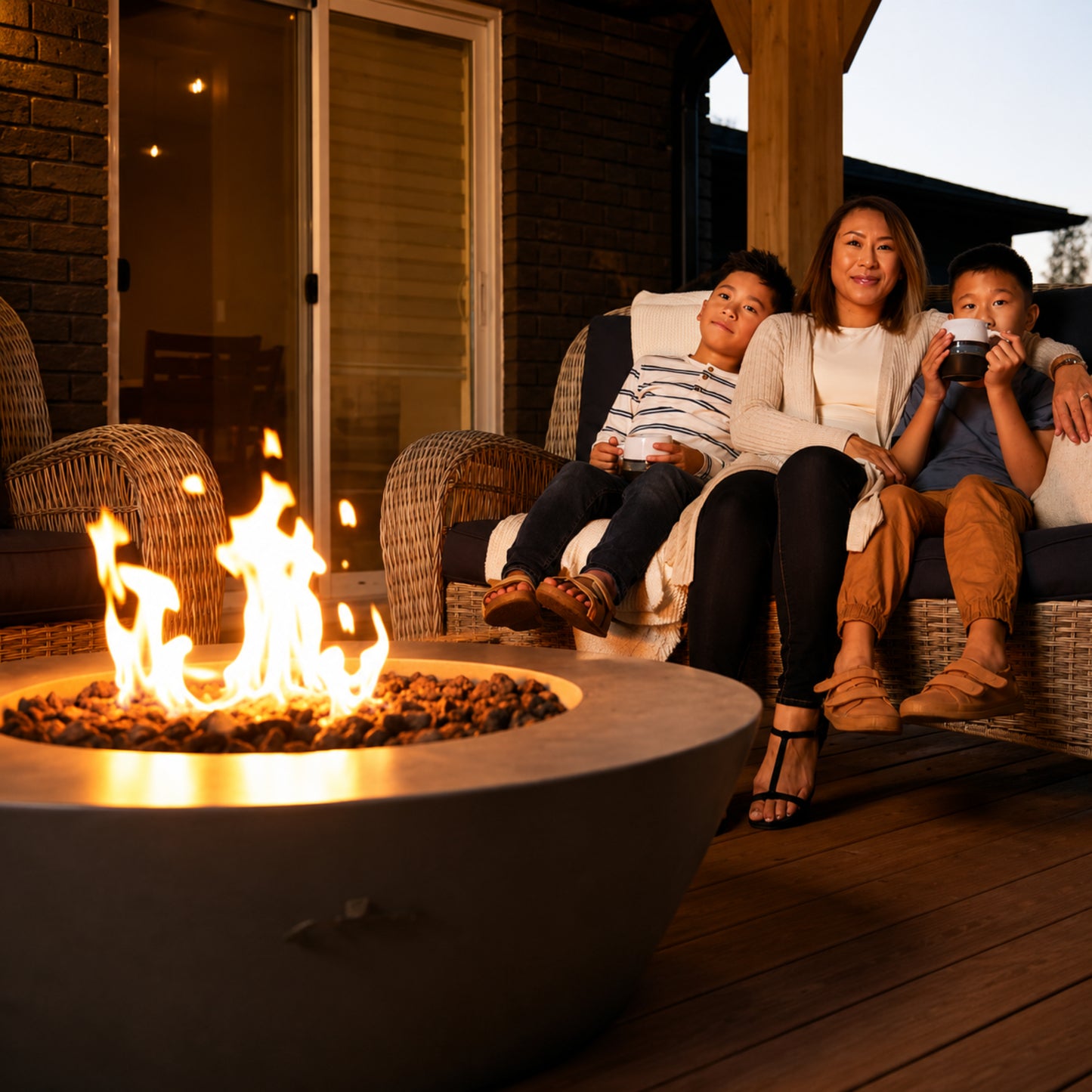 Patio Elegance 36-Inch Round Fire Table – Nexus Patioflame Table