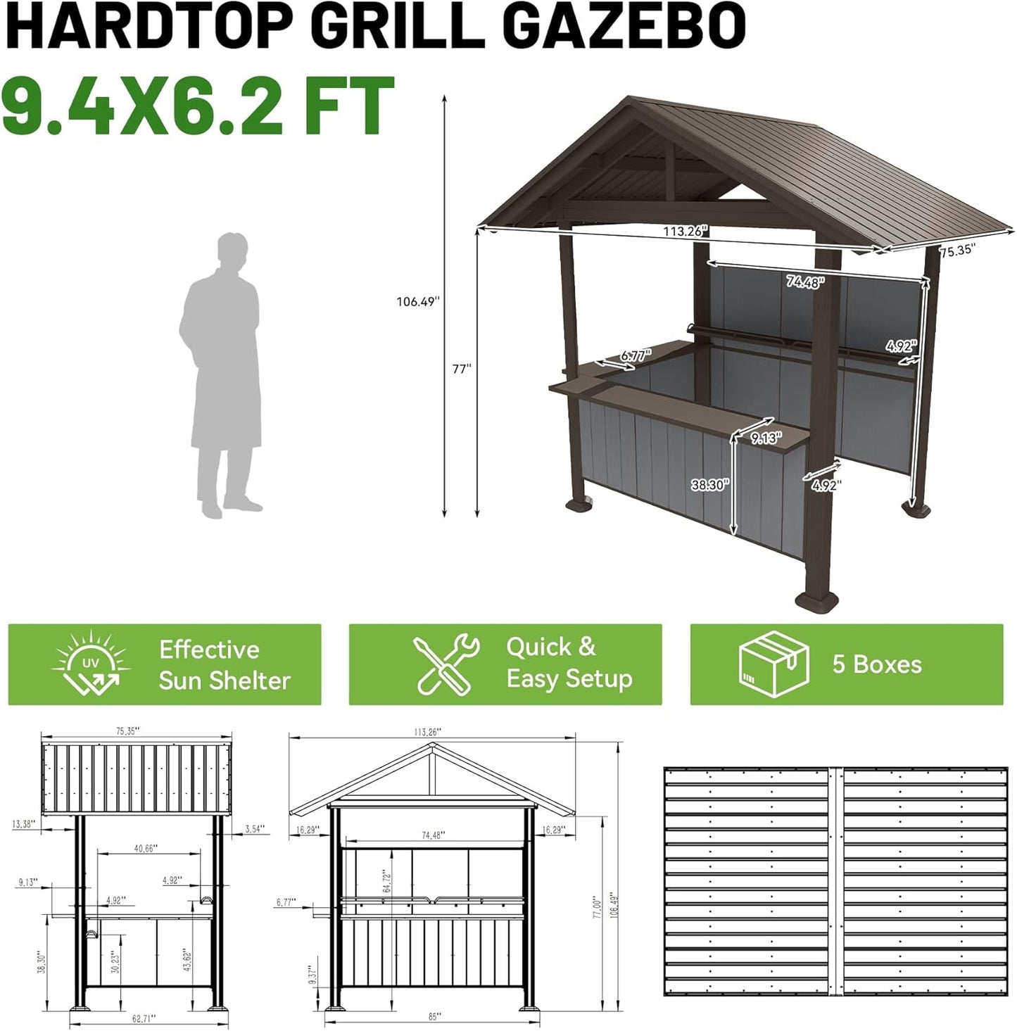 Hardtop Grill Gazebo
