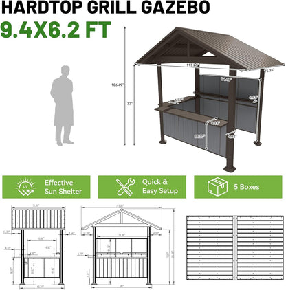 Hardtop Grill Gazebo