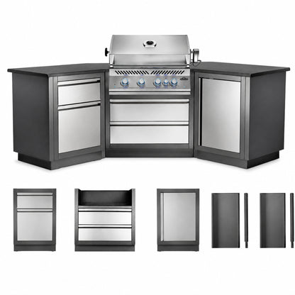 Patio Outdoor Kitchen Grill - Patio Elegance OASIS™ 200 with Built-in 700 Series 32" Gas Grill