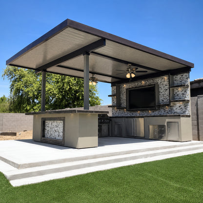 KoKoMo Montego Outdoor Kitchen BBQ Island – Stylish Built-In Grill Island for Patios