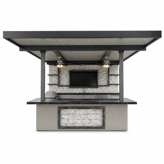 KoKoMo Montego Outdoor Kitchen BBQ Island – Stylish Built-In Grill Island for Patios