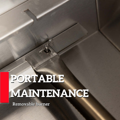 Stainless Steel Gas Grill with Rotisserie Kit - Outdoor Kitchen Island