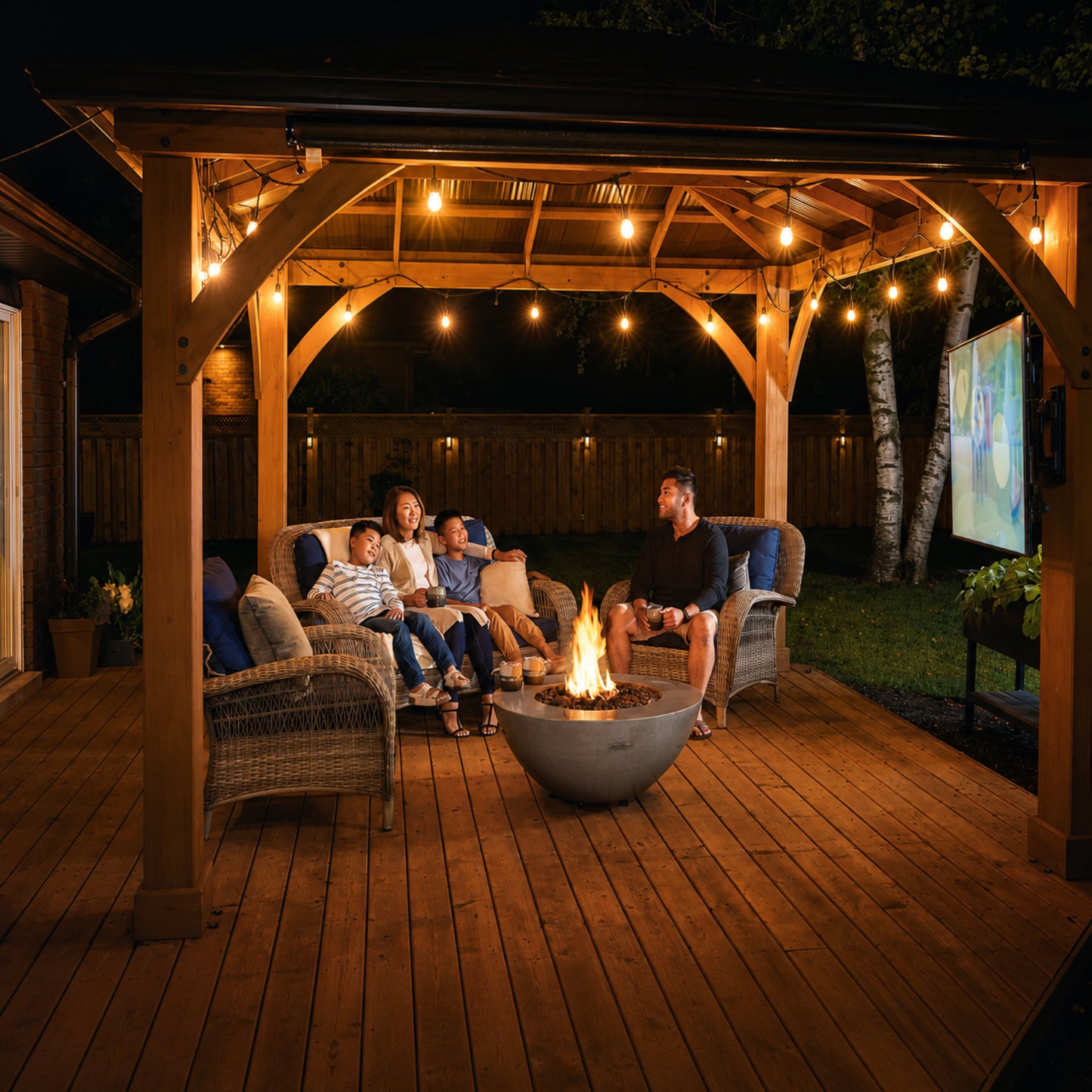 Patio Elegance 36-Inch Round Fire Table – Nexus Patioflame Table